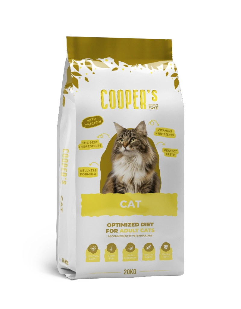 Dry food for adult cats bag