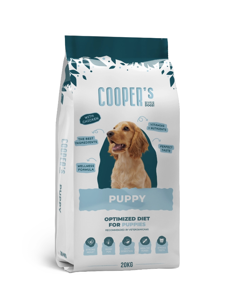Dry puppy food for healthy growth bag