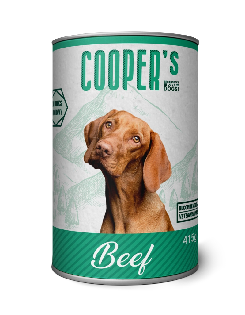 Wet food for adult dogs with beef 415g